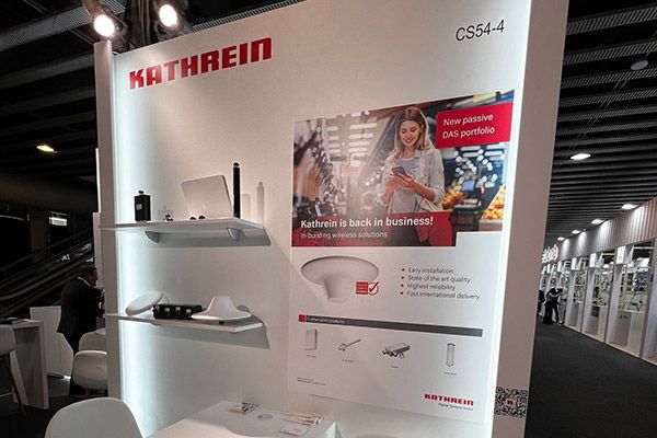 Kathrein Messestand auf der MWC 2023 in Barcelona
